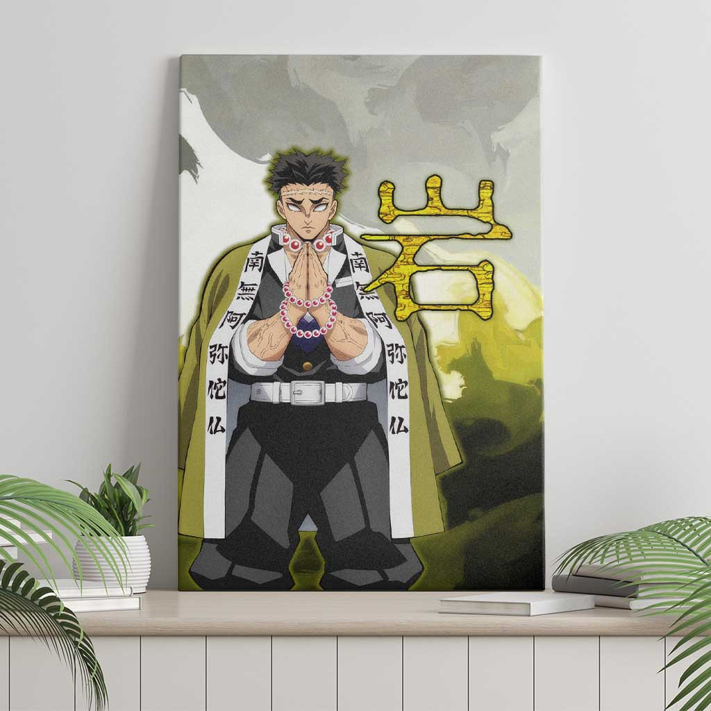 Gyomei Demon Slayer Canvas Wall Art Anime Style Ts04