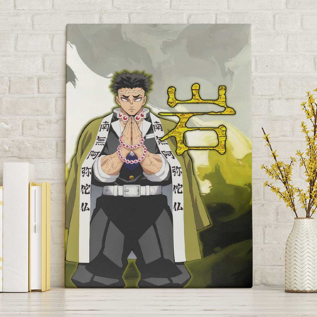 Gyomei Demon Slayer Canvas Wall Art Anime Style Ts04