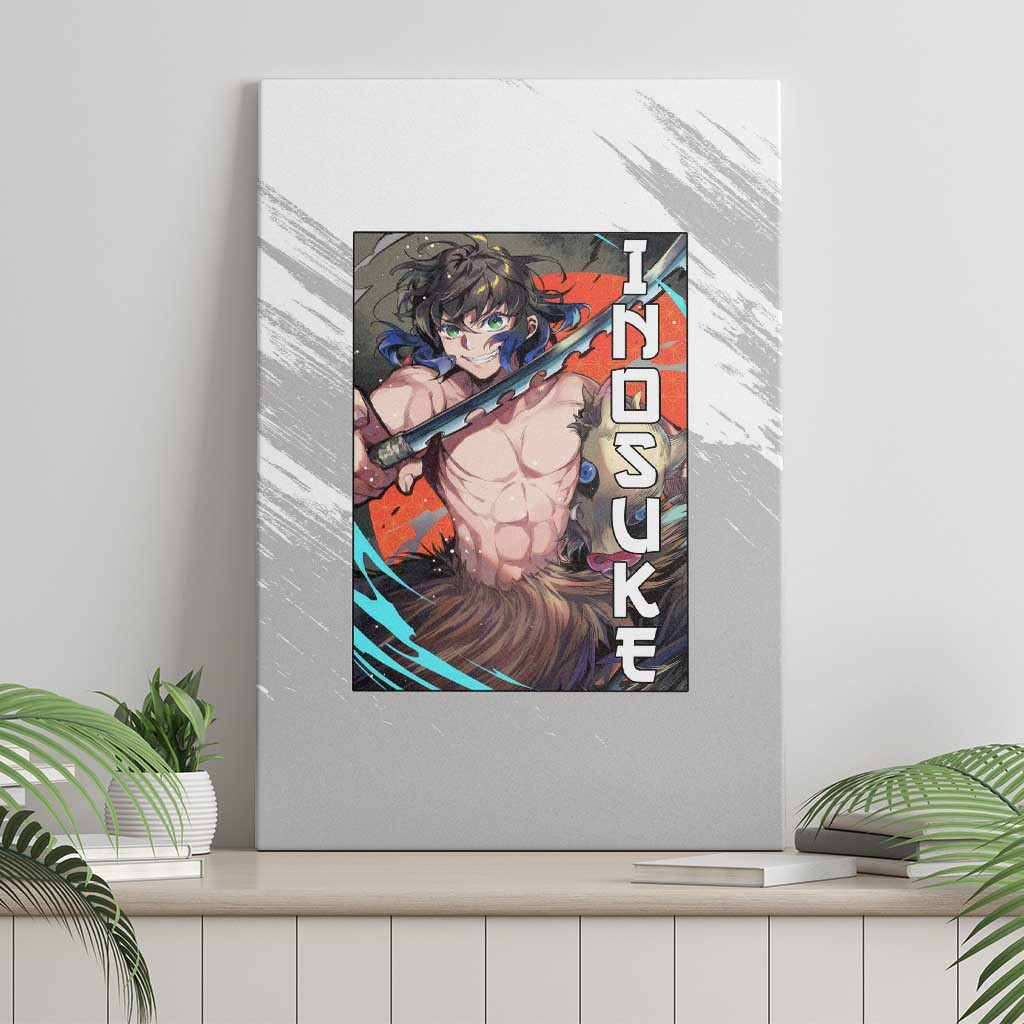 Hahibira Inosuke Demon Slayer Canvas Wall Art Anime Style Ts04