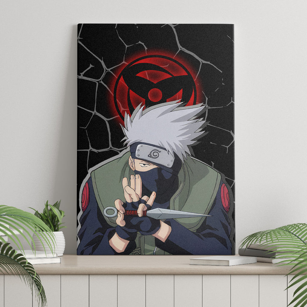 Hatake Kakashi Sharingan Eyes Canvas Wall Art