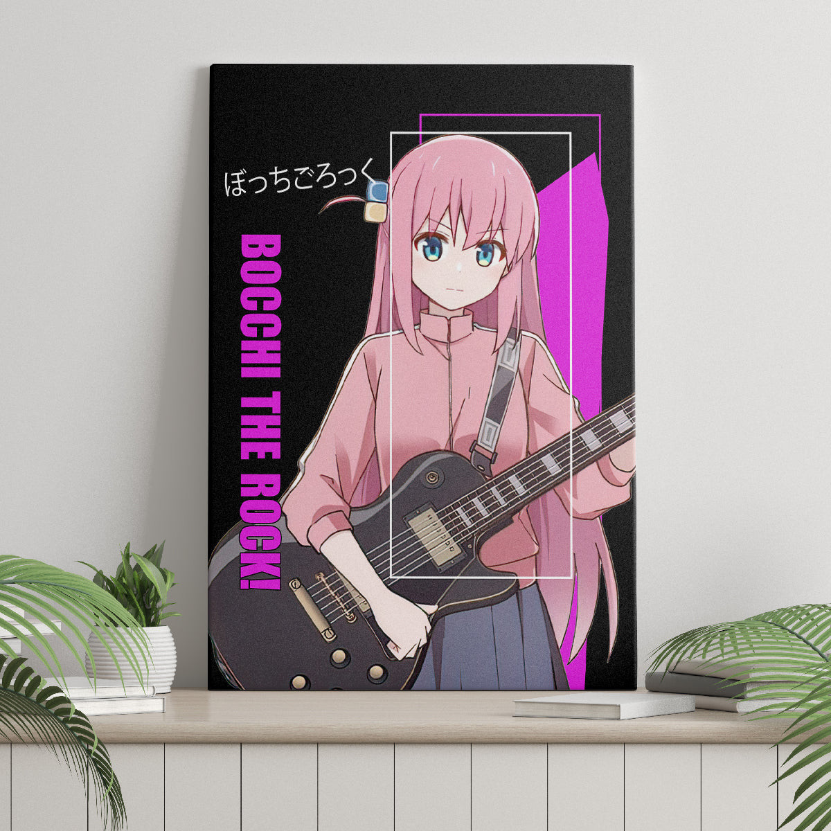 Hitori Gotoh Bochi The Rock Canvas Wall Art Anime Style