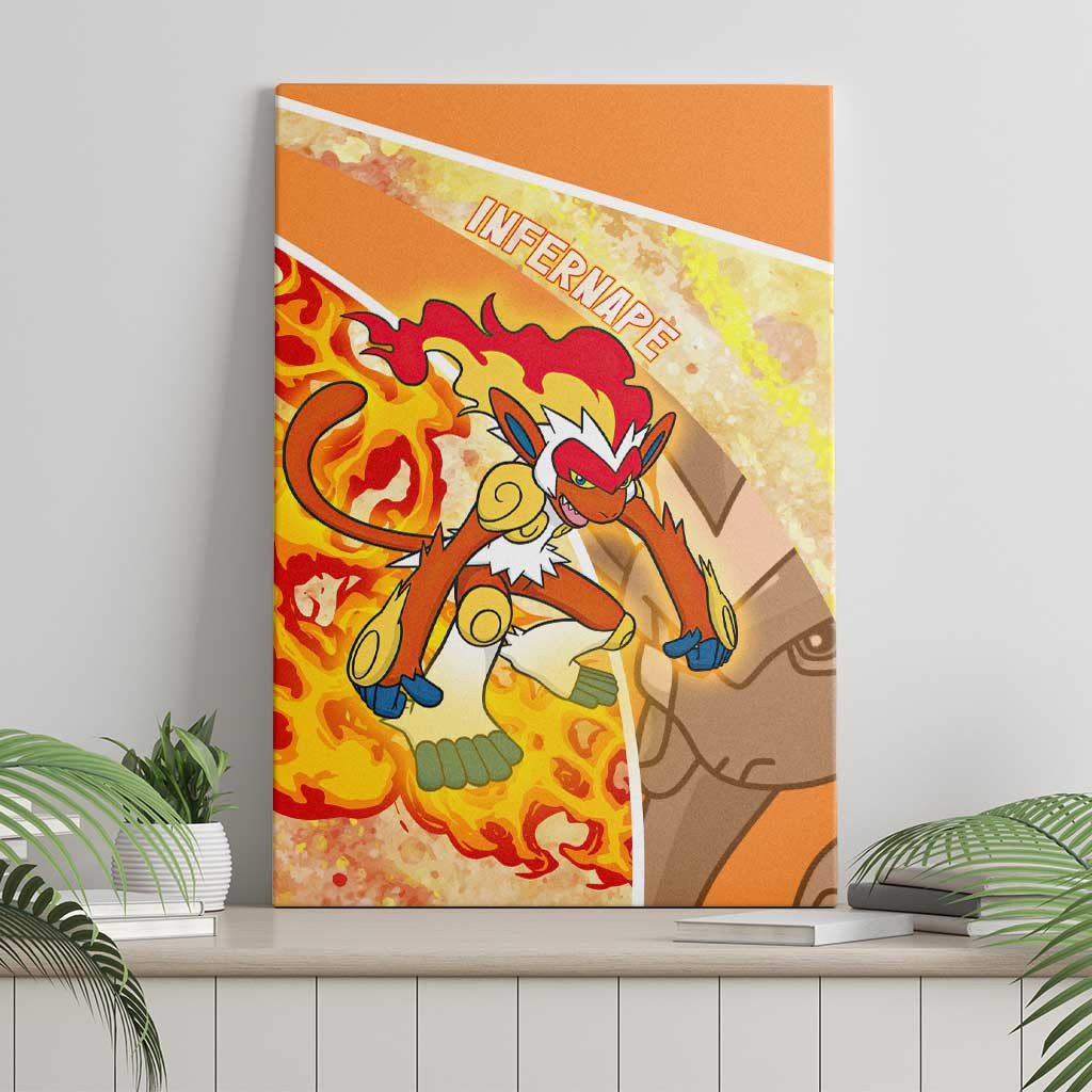 Infernape Pokemon Canvas Wall Art Anime Style Ts04