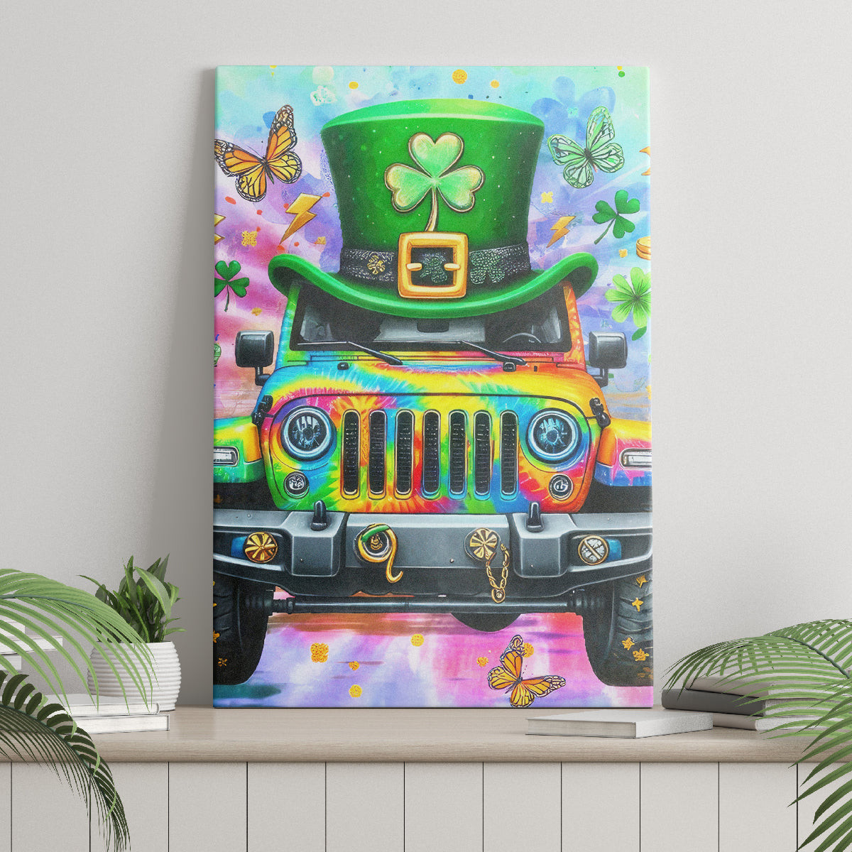 Irish Jeep Canvas Wall Art The Best Grandmas Drive Jeeps Dt01