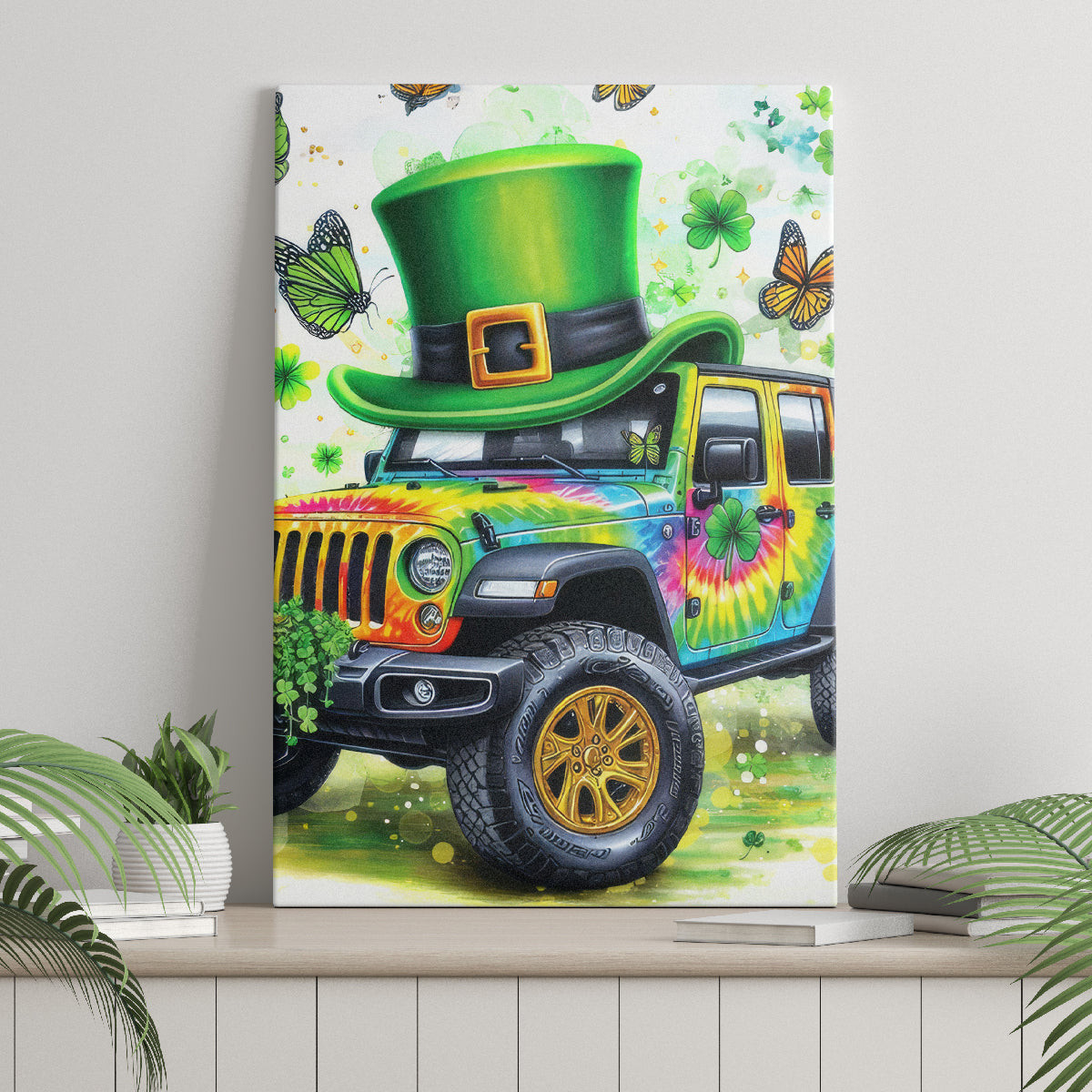 Irish Jeep Canvas Wall Art The Best Grandmas Drive Jeeps Dt01