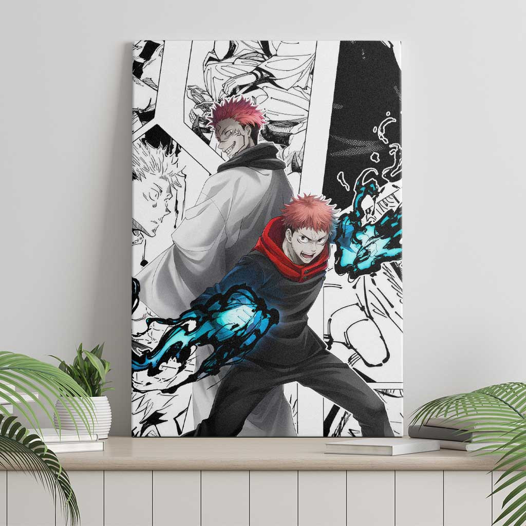 Itadori Yuji And Sukuna Jujutsu Kaisen Canvas Wall Art Anime Japan Style