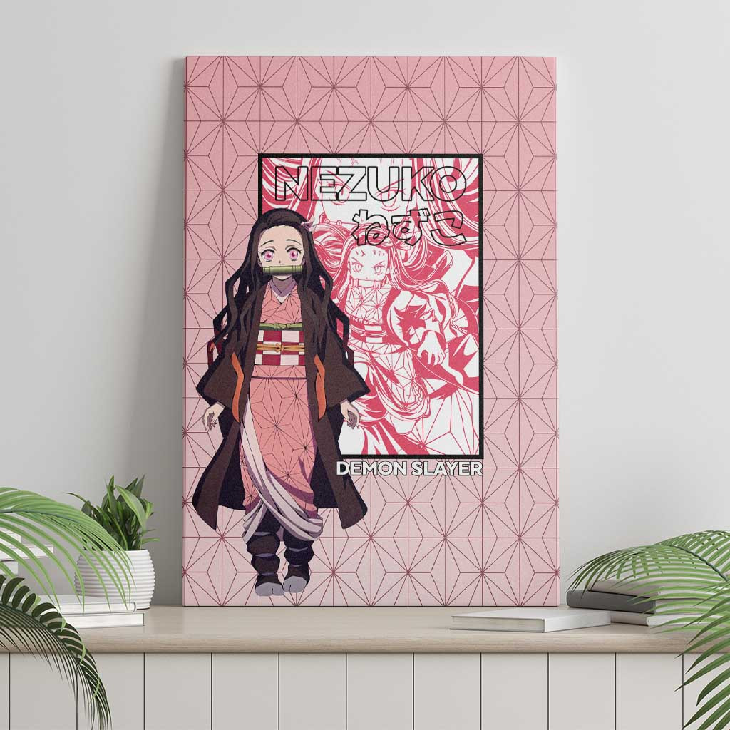 Kamado Nezuko Haori Demon Slayer Canvas Wall Art Anime Style Ts04