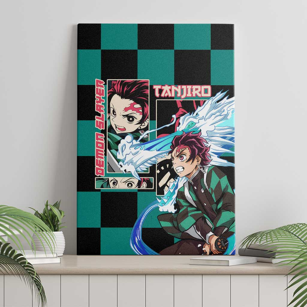 Kamado Tanjiro Haori Demon Slayer Canvas Wall Art Anime Style Ts04
