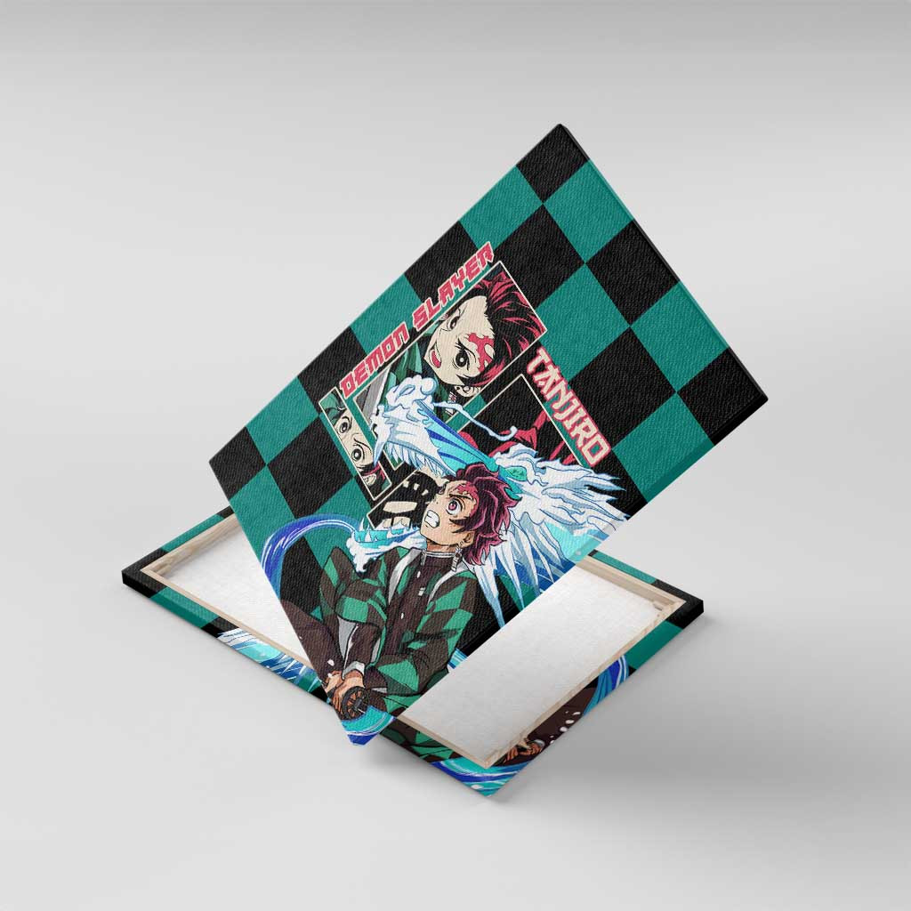 Kamado Tanjiro Haori Demon Slayer Canvas Wall Art Anime Style Ts04