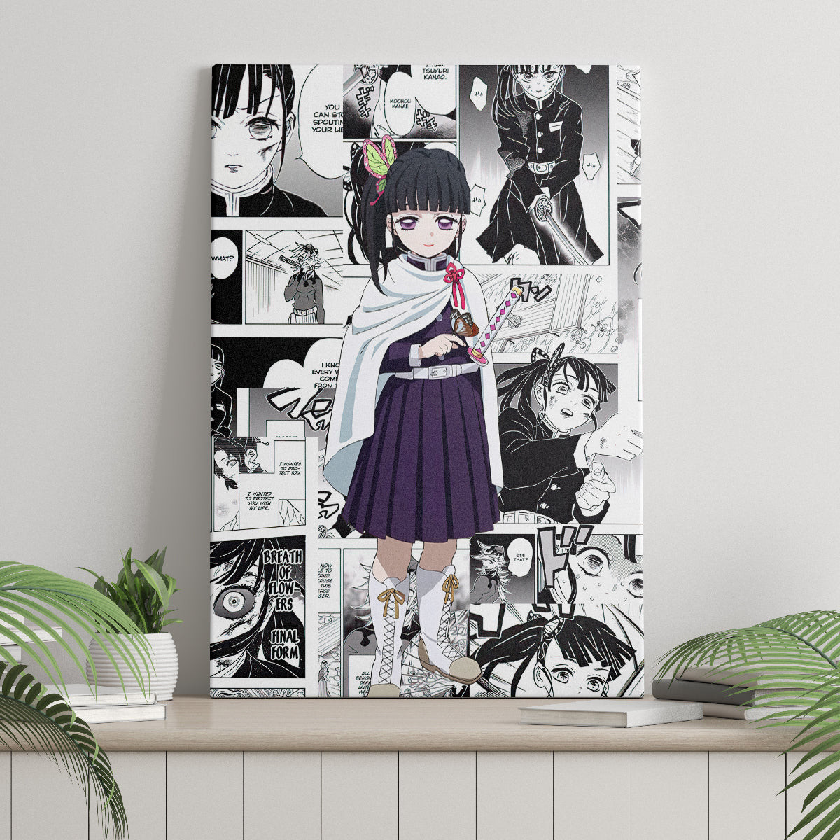 Kanao Tsuyuri Demon Slayer Canvas Wall Art Anime Mix Manga Style