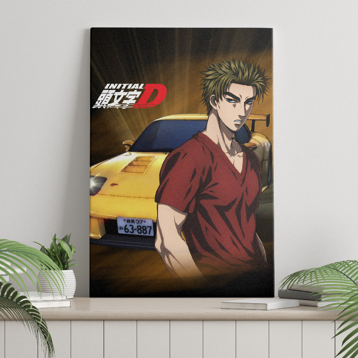 Keisuke Takahashi Initial D Canvas Wall Art Anime Style