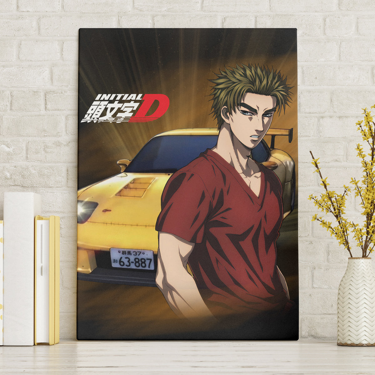 Keisuke Takahashi Initial D Canvas Wall Art Anime Style