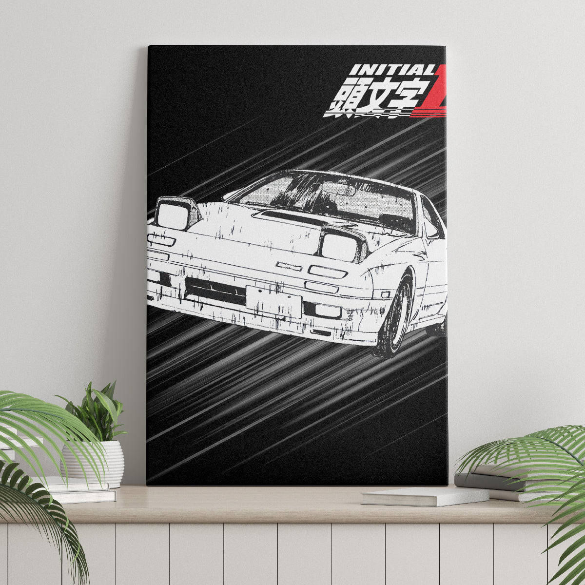 Keisuke Takahashi Rx 7 Initial D Canvas Wall Art Manga Mix Anime Style