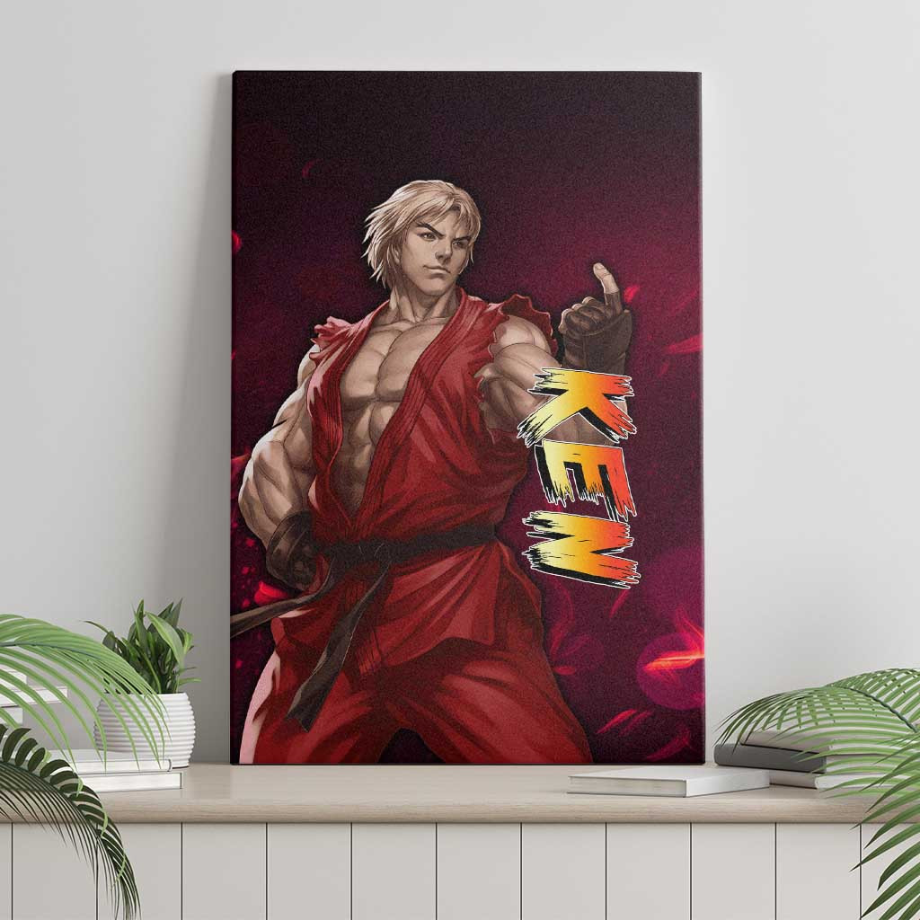 Ken Street Fighter Canvas Wall Art Anime Style Ts04