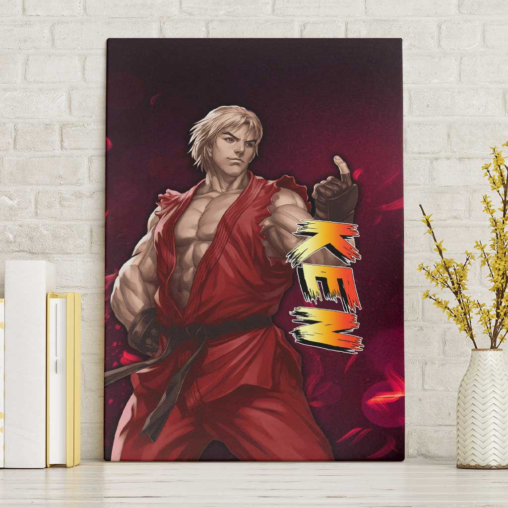 Ken Street Fighter Canvas Wall Art Anime Style Ts04