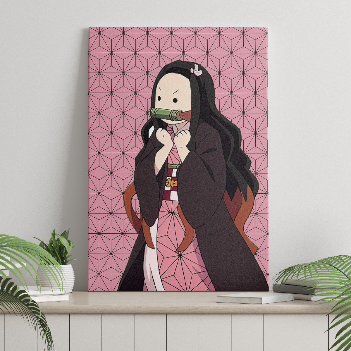 Kimetsu Nezuko Demon Slayer Canvas Wall Art Anime Funny Style