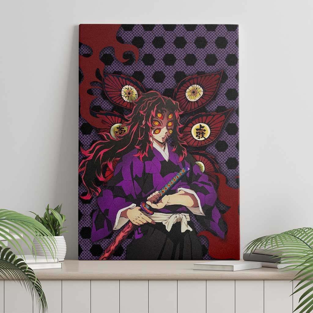 Kokushibou Demon Slayer Canvas Wall Art Anime Style Ts04