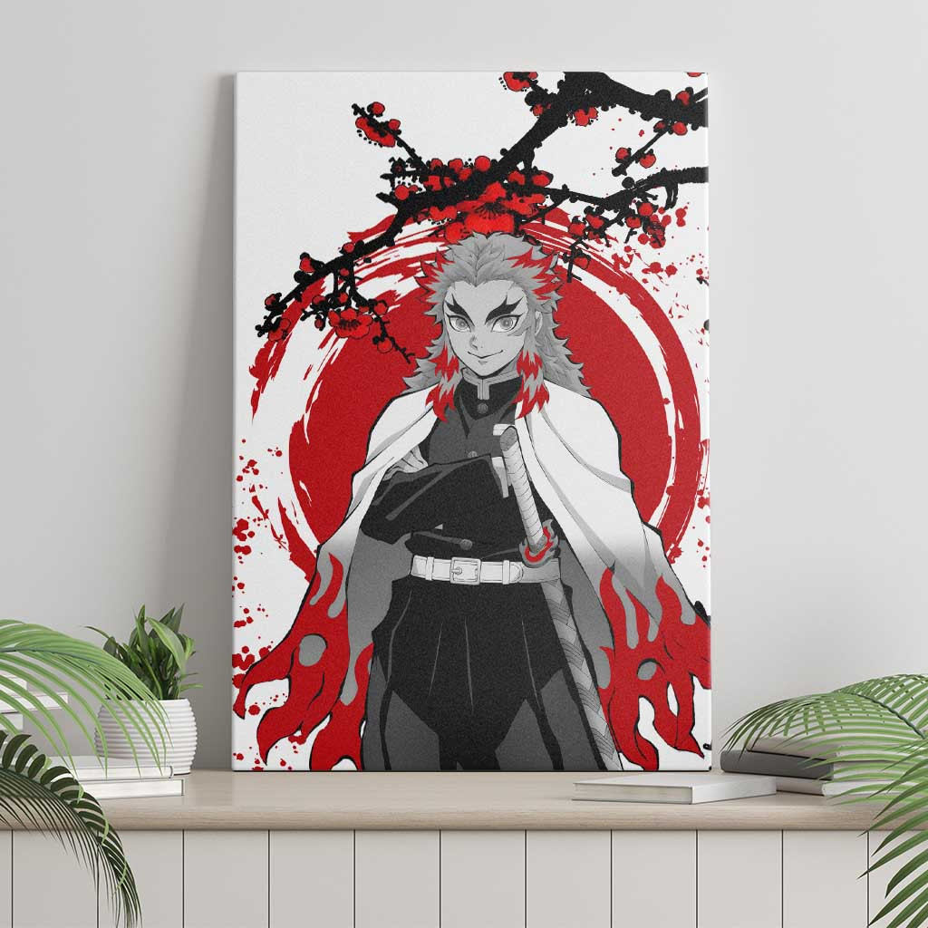 Kyojuro Rengoku Demon Slayer Canvas Wall Art Anime Japan Style