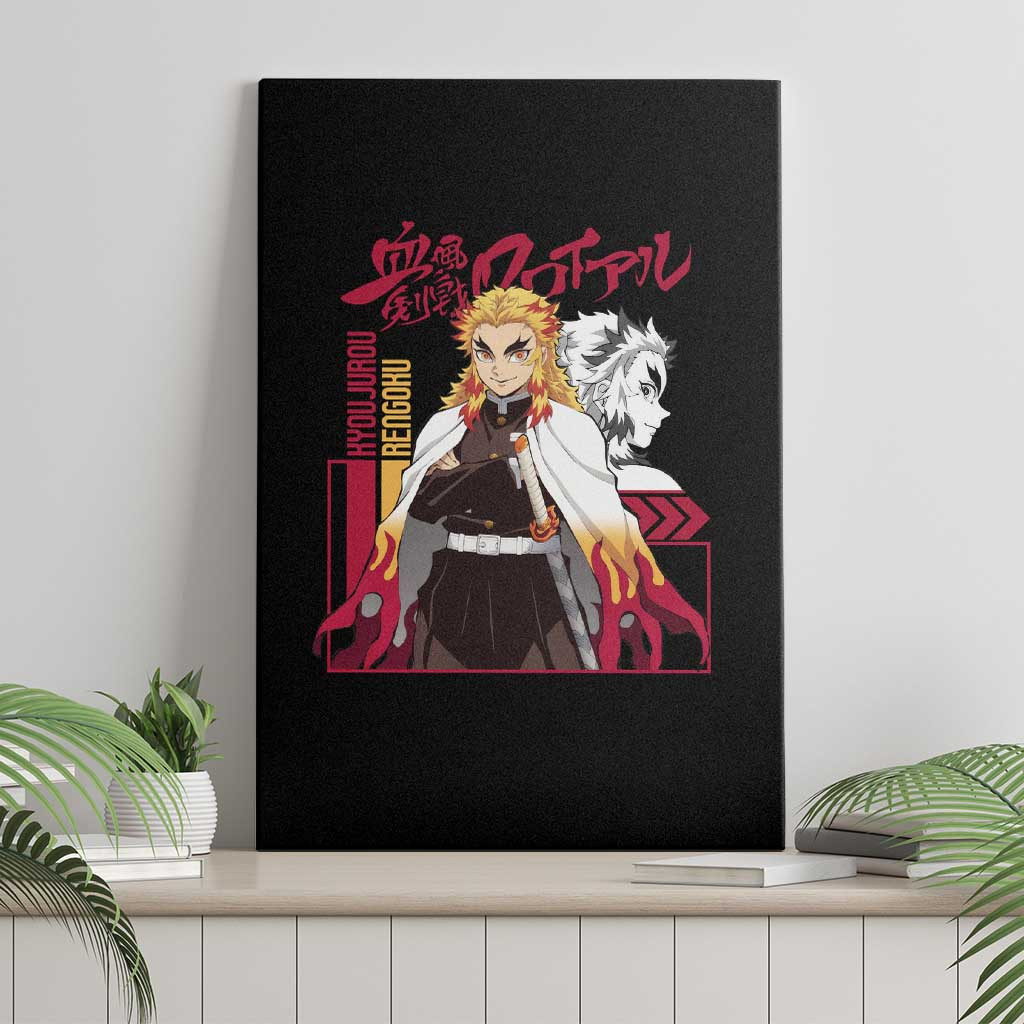 Kyojuro Rengoku Demon Slayer Canvas Wall Art Anime Style Ts04