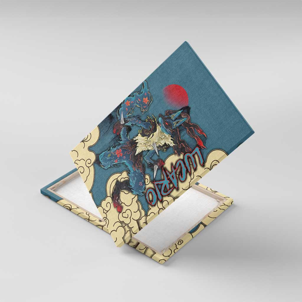 Lucario Pokemon Canvas Wall Art Anime Japan Art Style