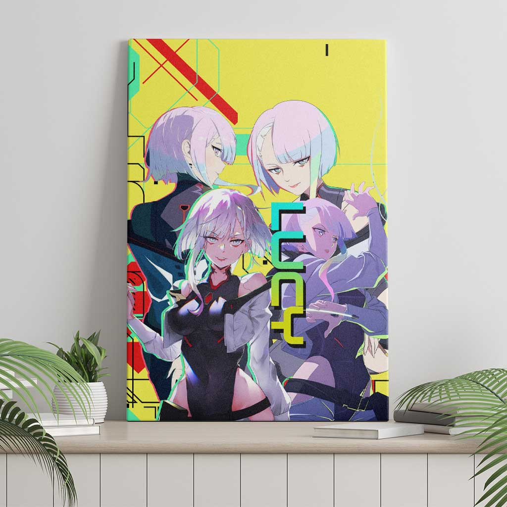 Lucy Cyperpunk Edgerunners Canvas Wall Art Anime Style