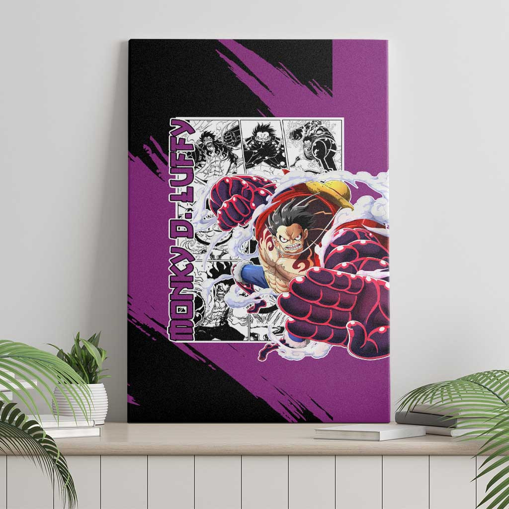 Luffy Gear 4 One Piece Canvas Wall Art Anime Mix Manga Style