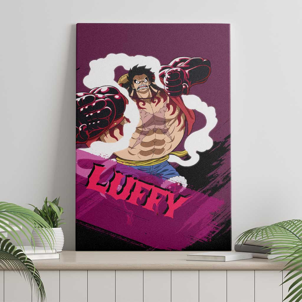 Luffy Gear 4 One Piece Canvas Wall Art Anime Style Ts04