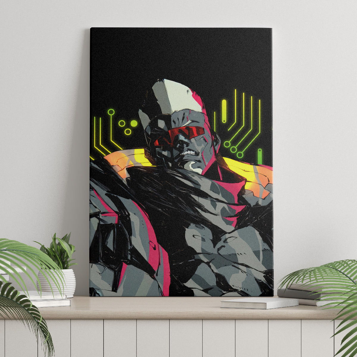 Maine Cyberpunk Canvas Wall Art