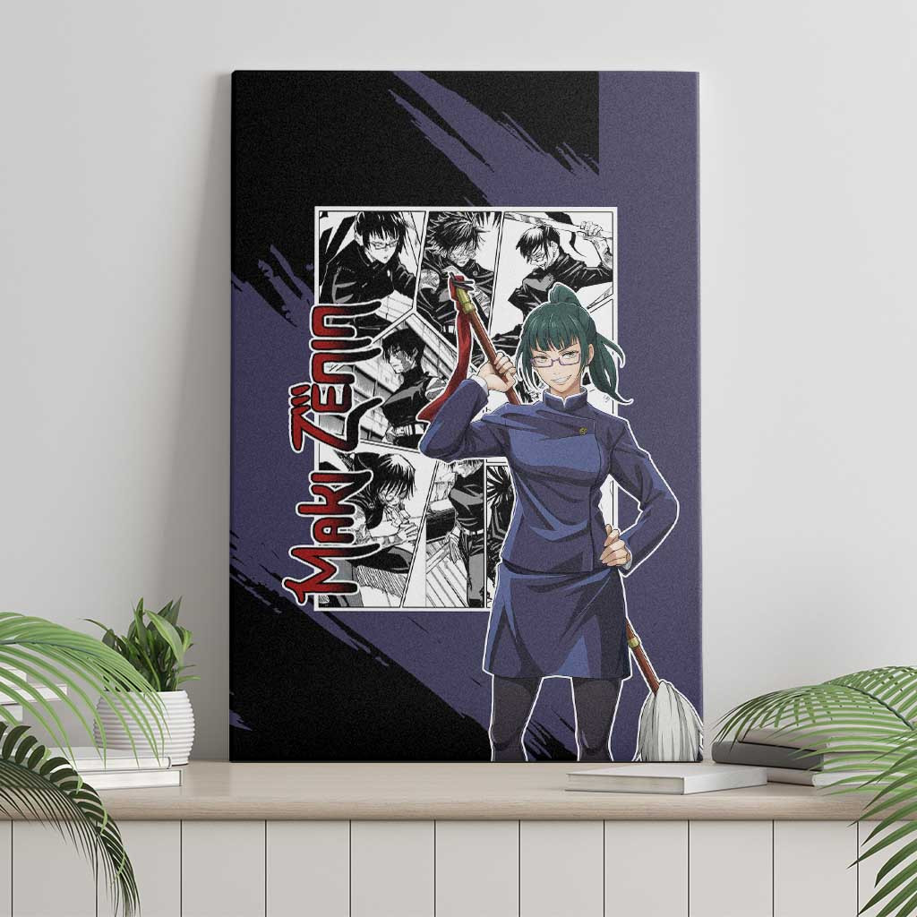Maki Zenin Jujusu Kaisen Canvas Wall Art Anime Mix Manga Style