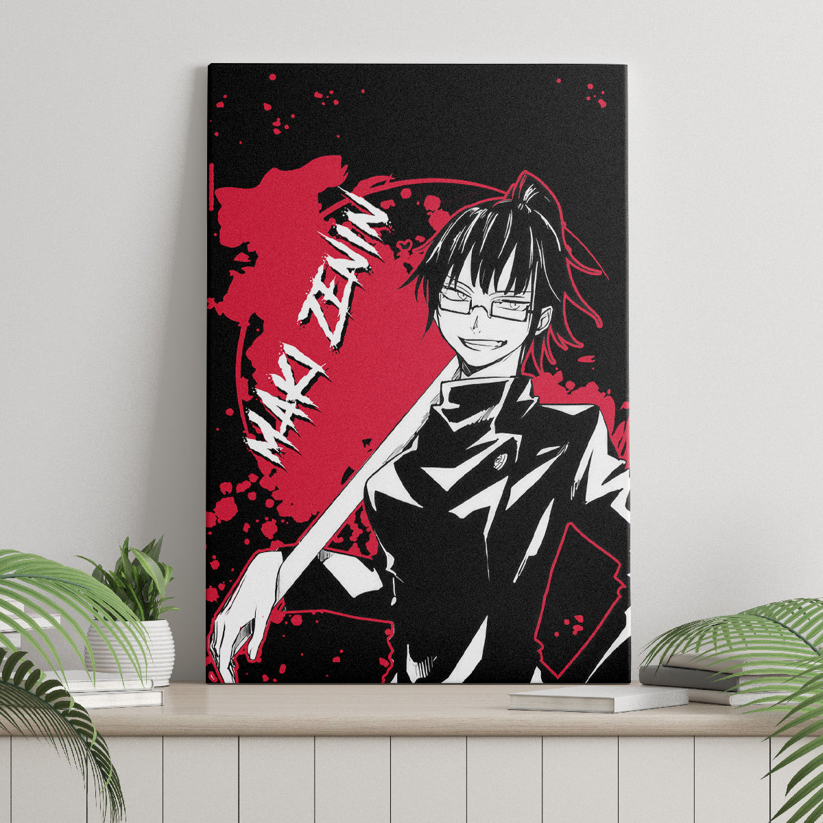 Maki Zenin Jujutsu Kaisen Canvas Wall Art Manga Style Art