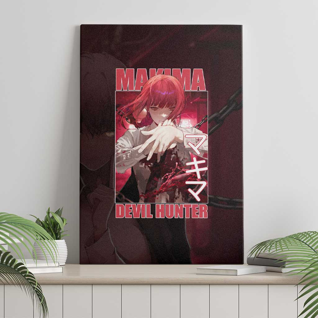 Makima Chainsaw Man Canvas Wall Art Anime Style Ts04