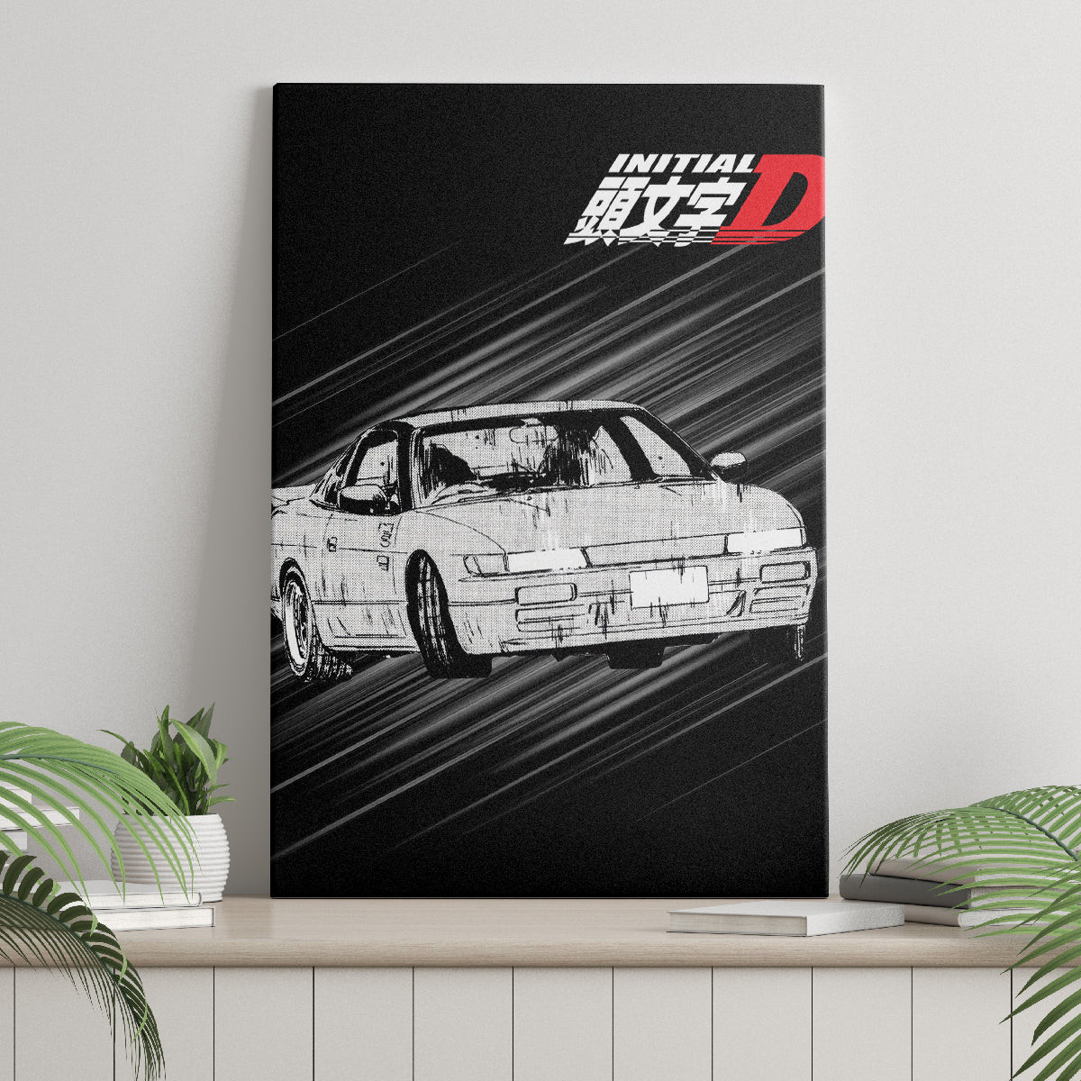 Mako Sato Sileighty Initial D Canvas Wall Art Manga Mix Anime Style