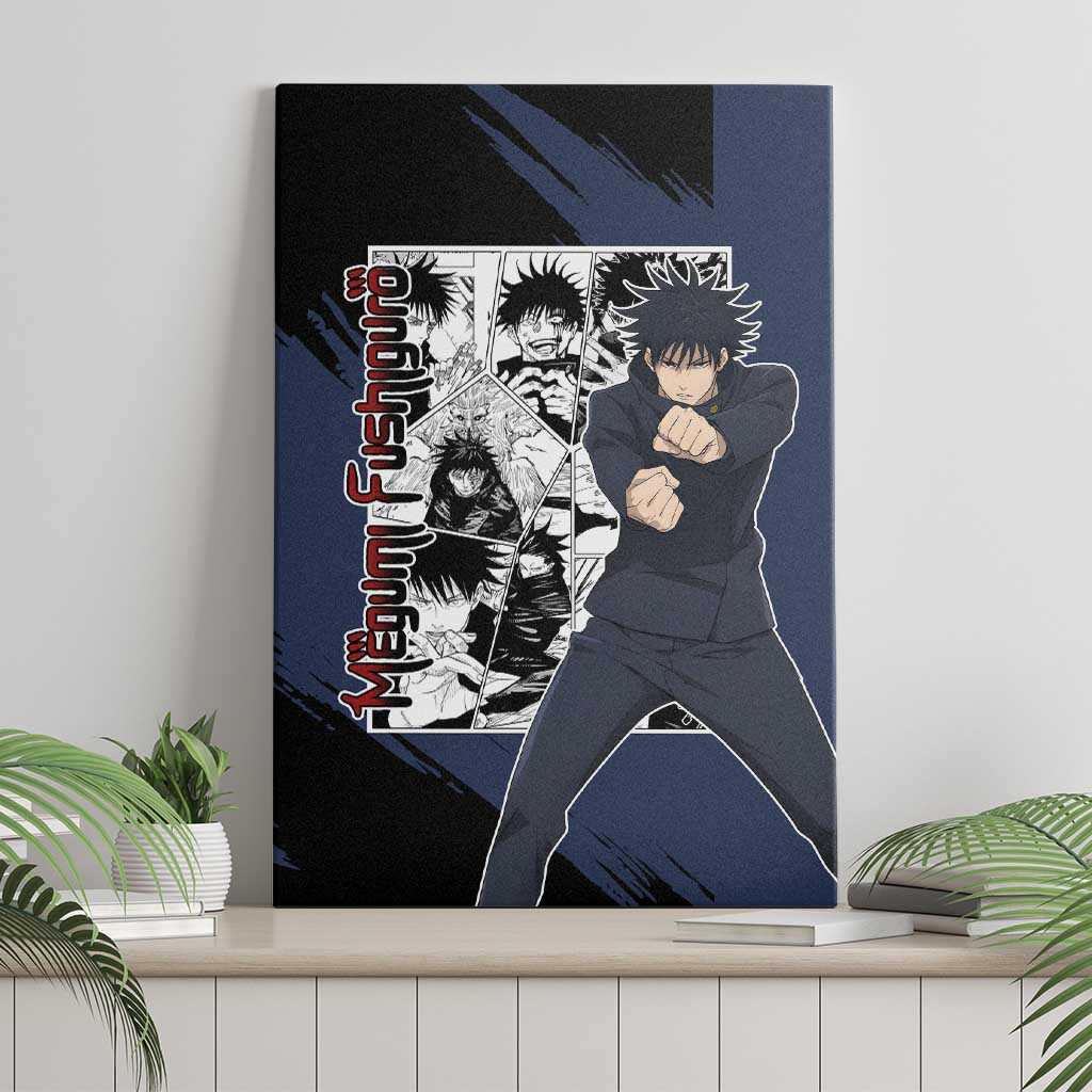 Megumi Fushiguro Jujustu Kaisen Canvas Wall Art Anime Mix Manga Style