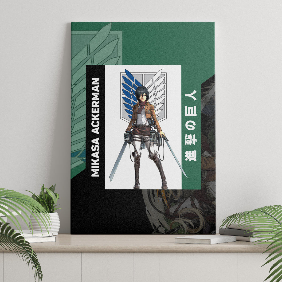 Mikasa Ackerman Canvas Wall Art