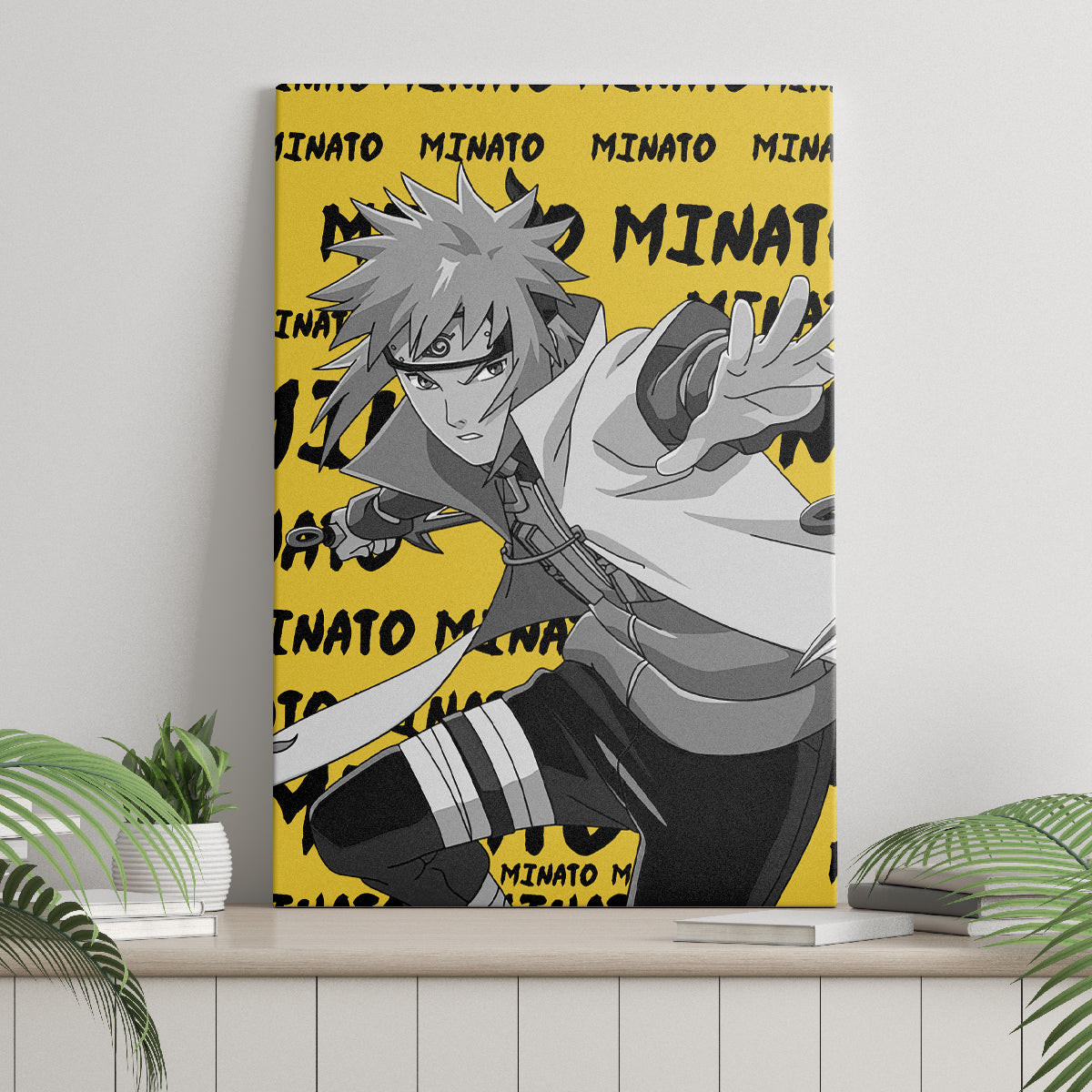 Minato Namikaze Anime Style Manga Canvas Wall Art