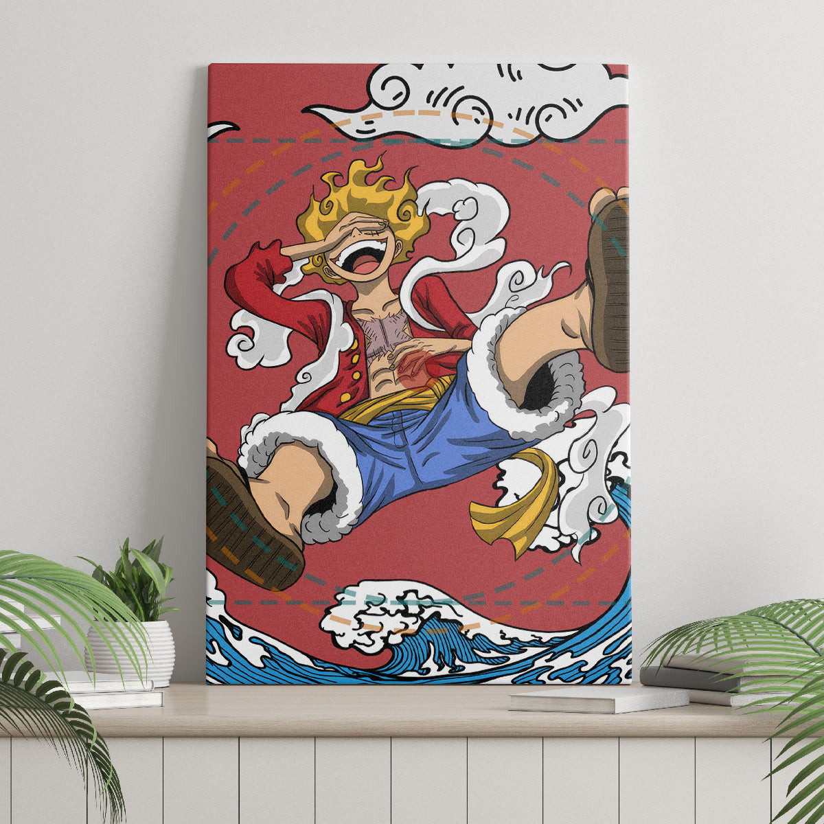 Monkey D Luffy One Piece Gear 5 Awakening Canvas Wall Art