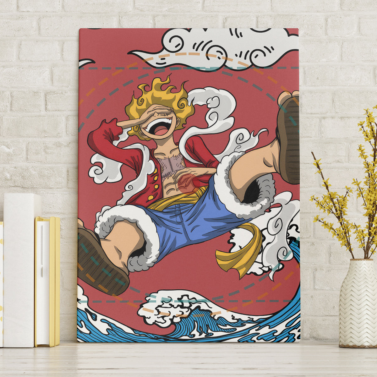Monkey D Luffy One Piece Gear 5 Awakening Canvas Wall Art