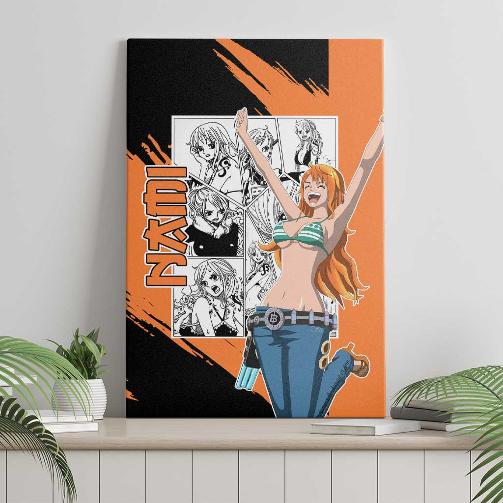 Nami One Piece Canvas Wall Art Anime Mix Manga Style