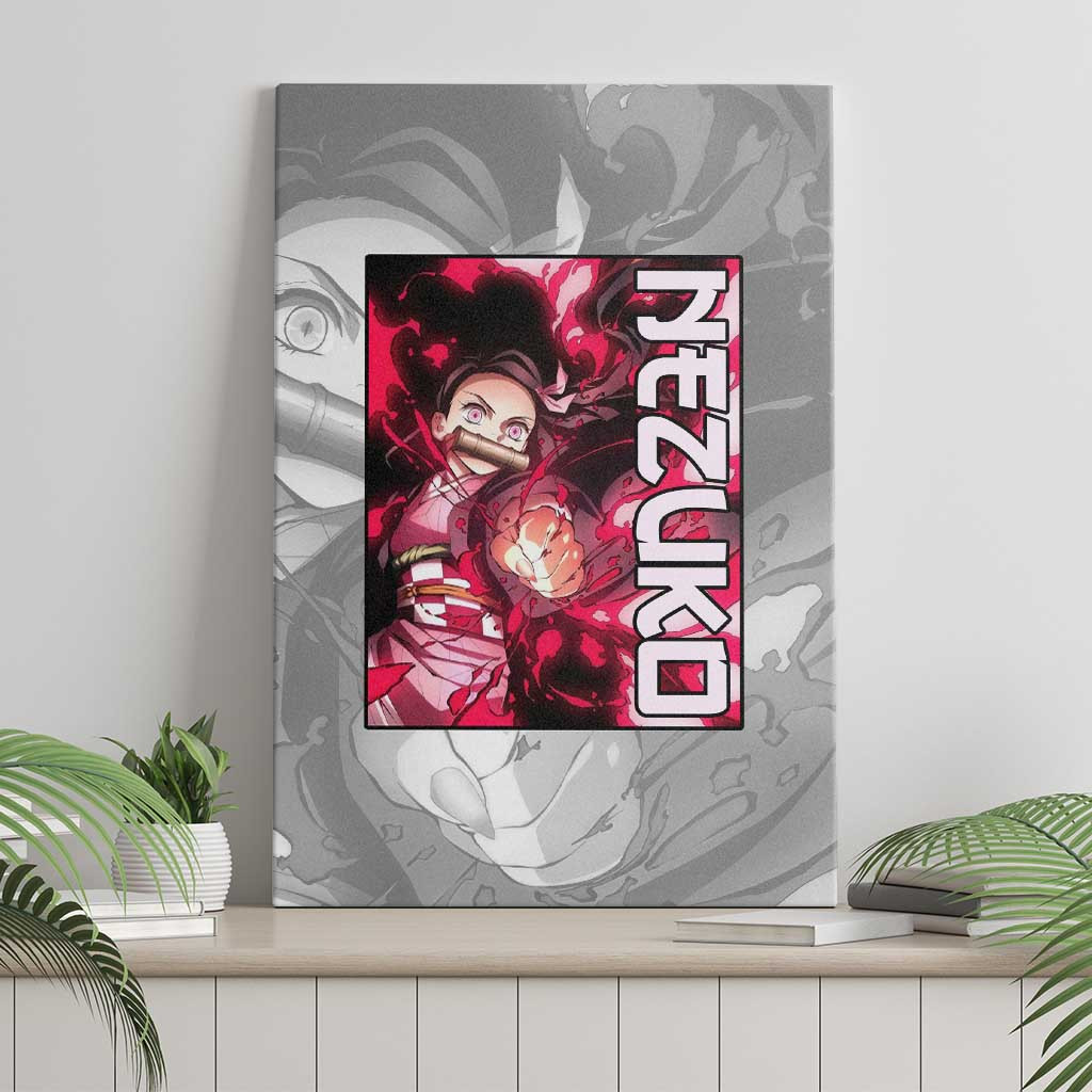 Nezuko Kamado Demon Slayer Canvas Wall Art Anime Style
