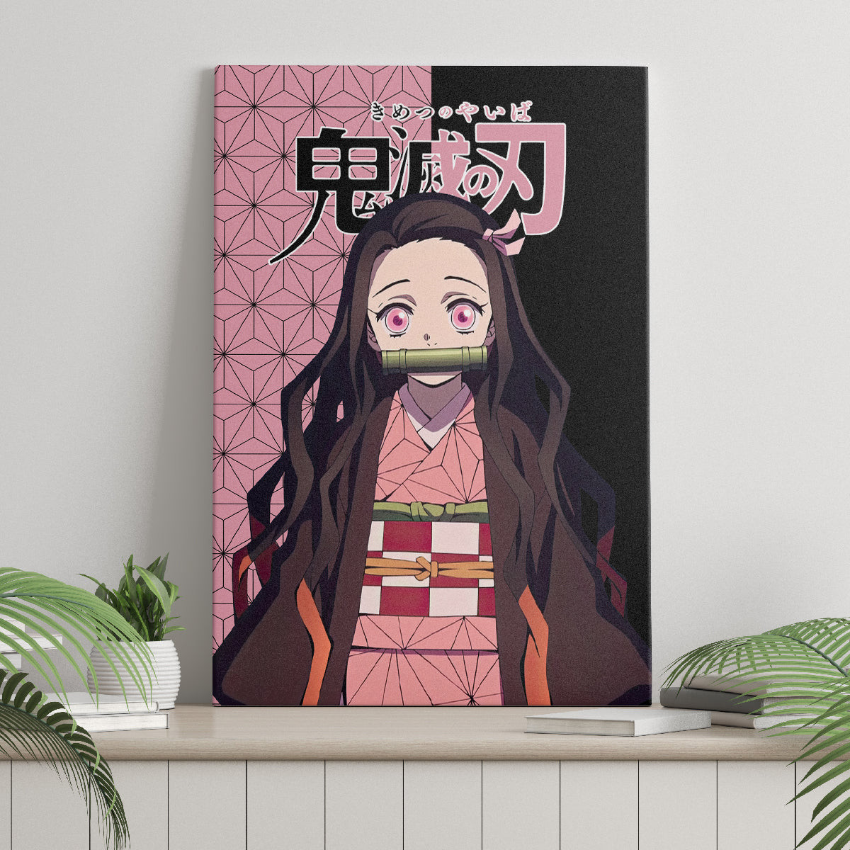 Nezuko Kamado Demon Slayer Canvas Wall Art Anime Style