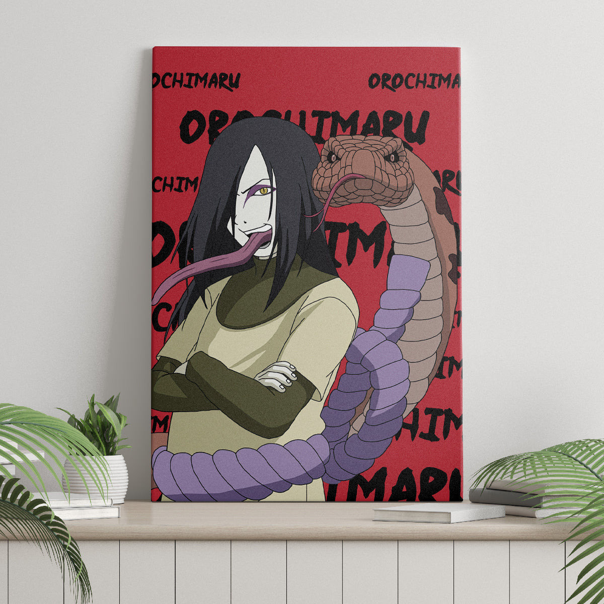 Orochimaru Anime Style Manga Canvas Wall Art
