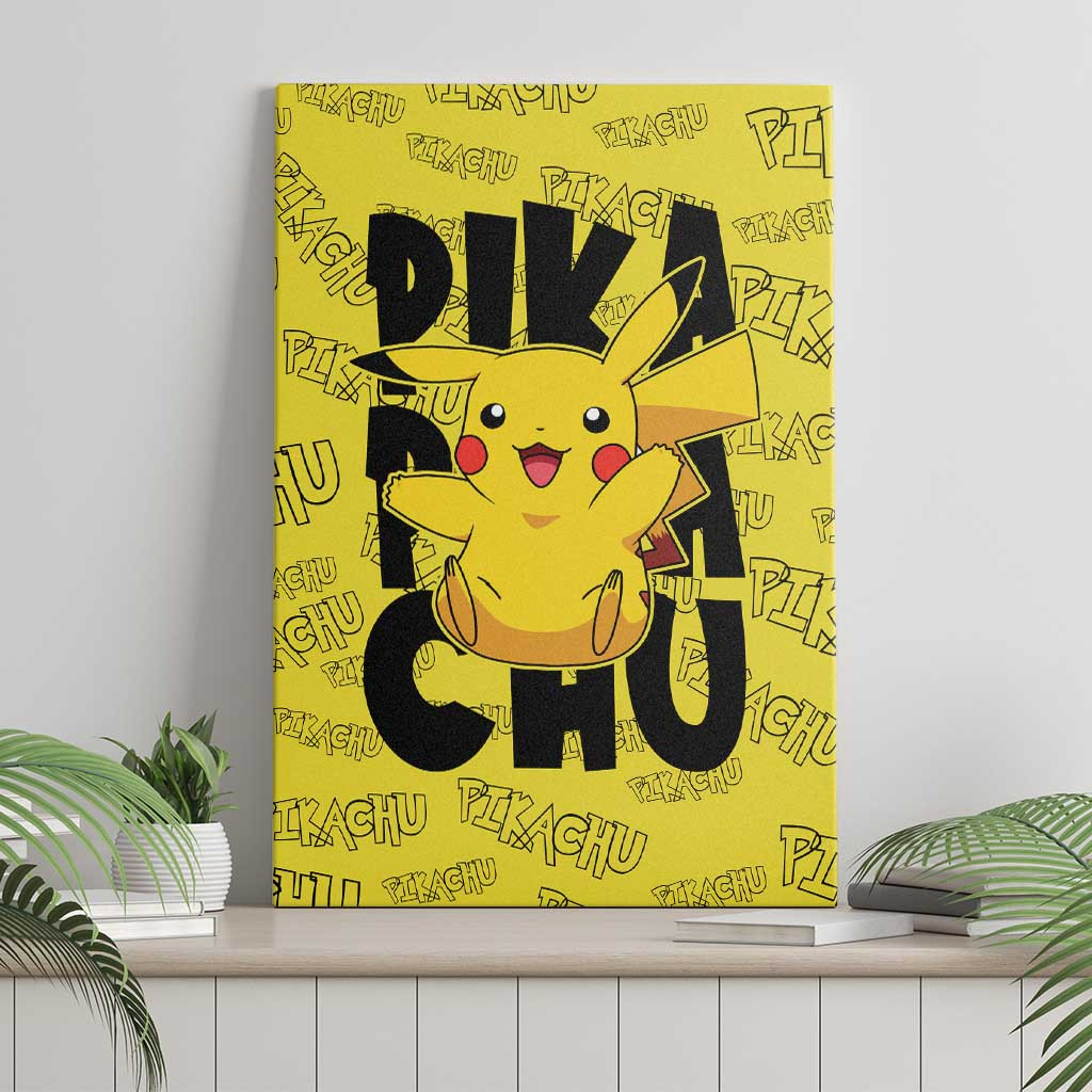 Pikachu Pokemon Canvas Wall Art Anime Mix Pattern Style Ts04