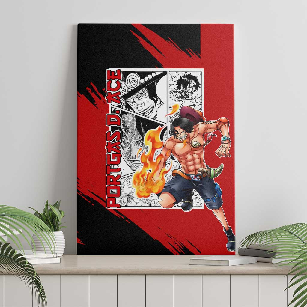 Portgas Dace One Piece Canvas Wall Art Anime Mix Manga Style