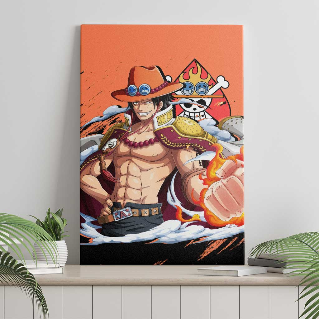 Portgas Dace One Piece Canvas Wall Art Anime Style Ts04