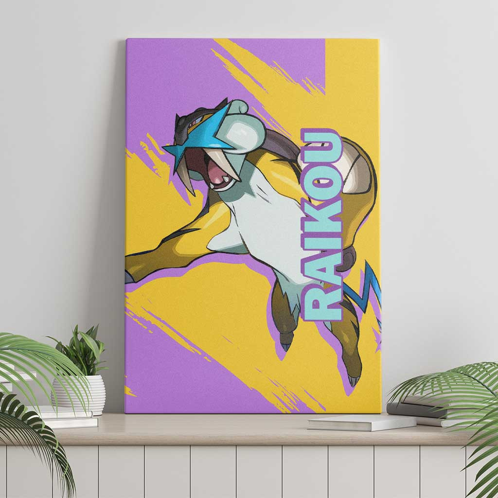 Raikou Pokemon Canvas Wall Art Anime Style Ts04