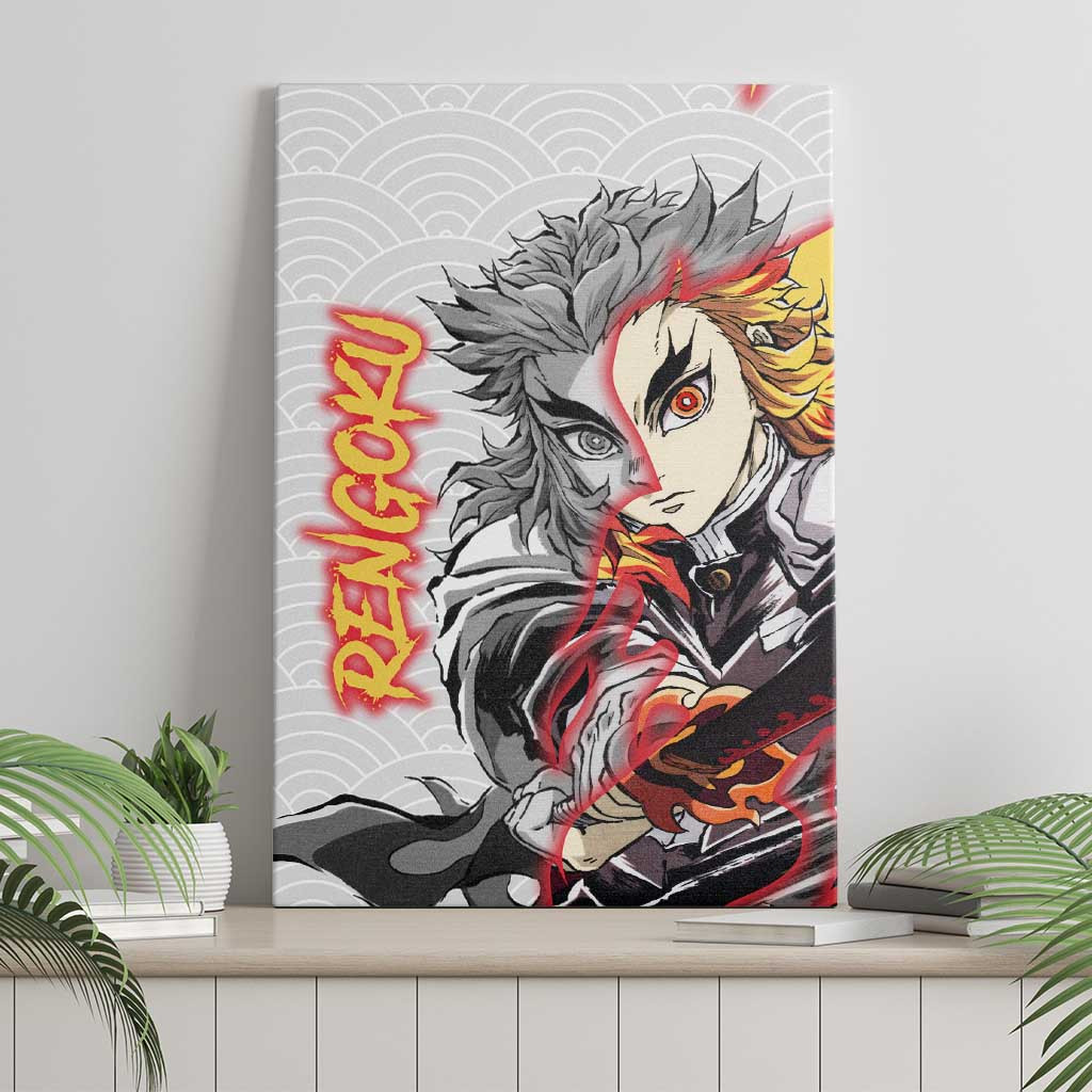 Rengoku Kyojuro Demon Slayer Canvas Wall Art Anime Style Ts04