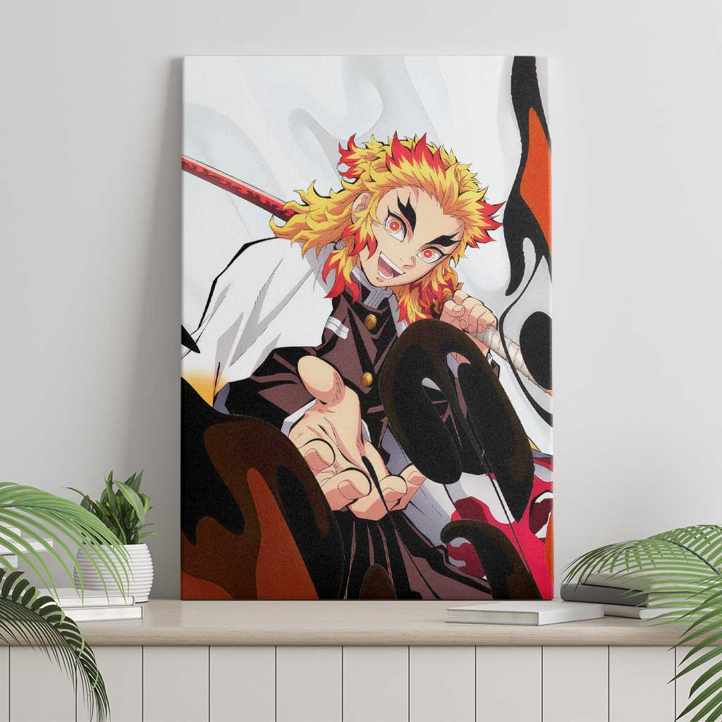 Rengoku Kyojuro Demon Slayer Canvas Wall Art Anime Style Ts04