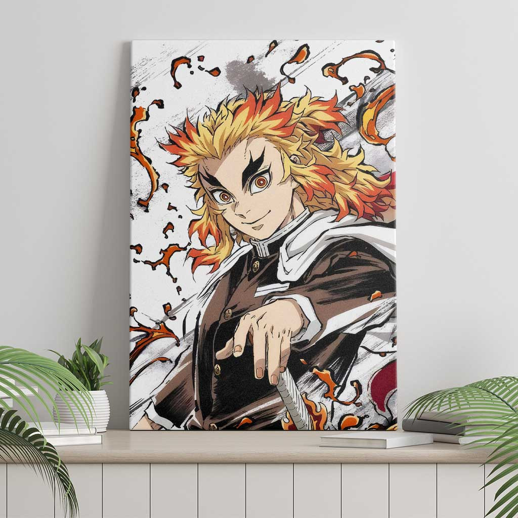 Rengoku Kyojuro Demon Slayer Canvas Wall Art Anime Style Ts04