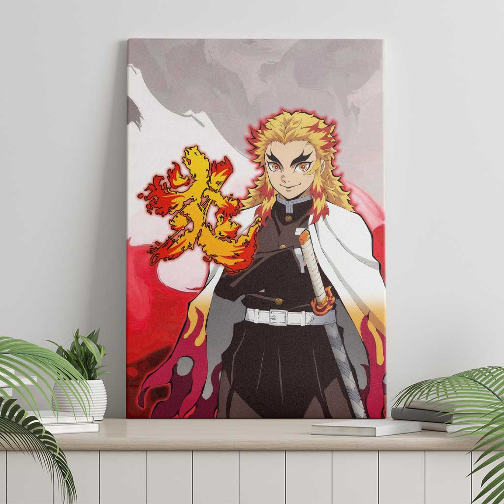 Rengoku Kyoujurou Demon Slayer Canvas Wall Art Anime Style Ts04