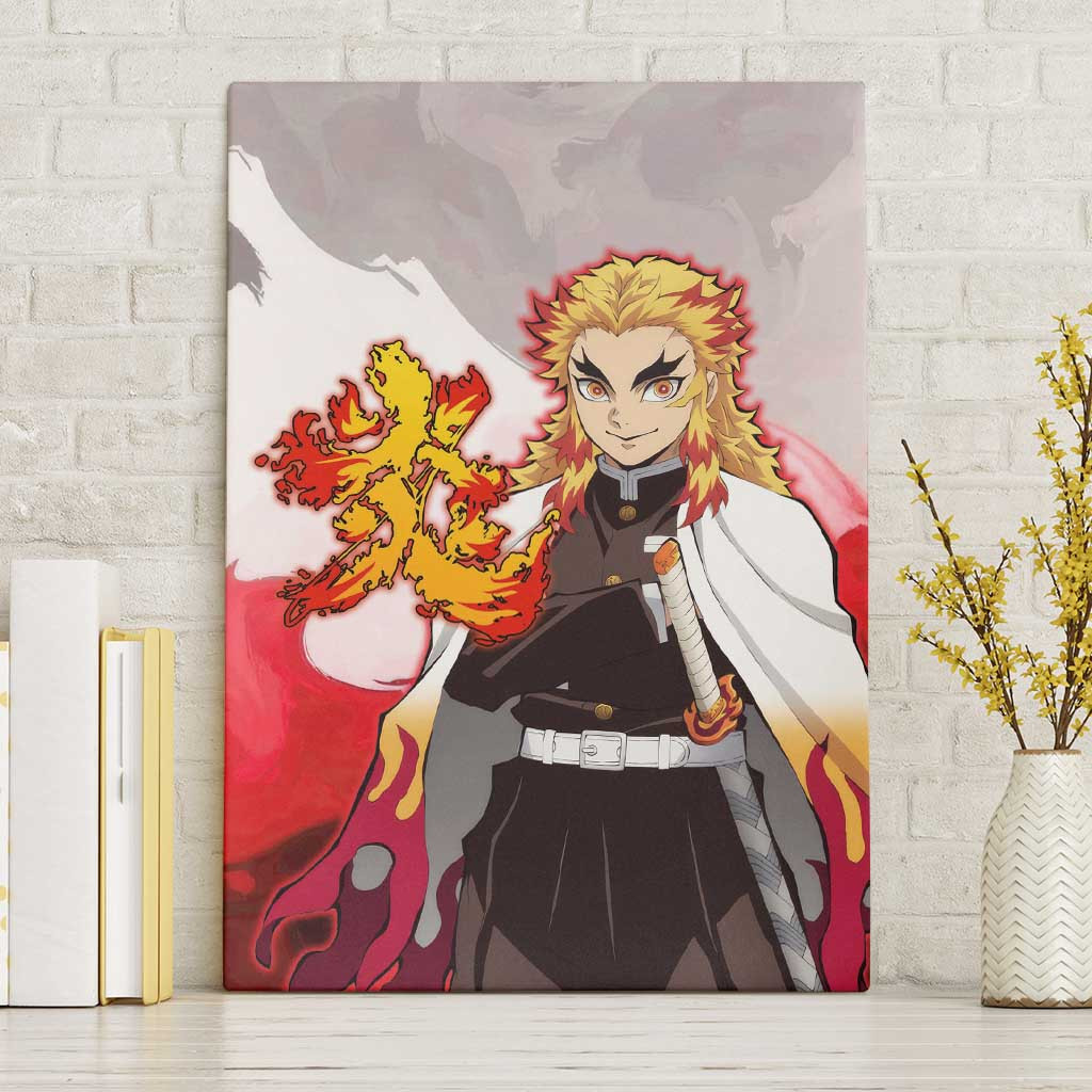 Rengoku Kyoujurou Demon Slayer Canvas Wall Art Anime Style Ts04