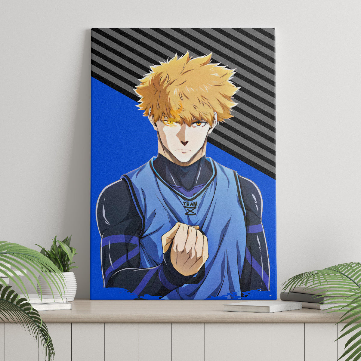 Rensuke Kunigami Blue Lock Canvas Wall Art Anime Style